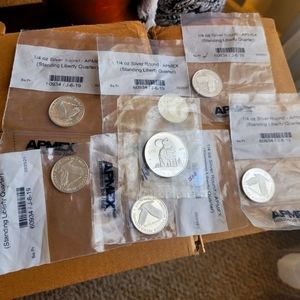 Lot of fractional silver bullion coins